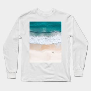 Blue Ocean Waves Long Sleeve T-Shirt